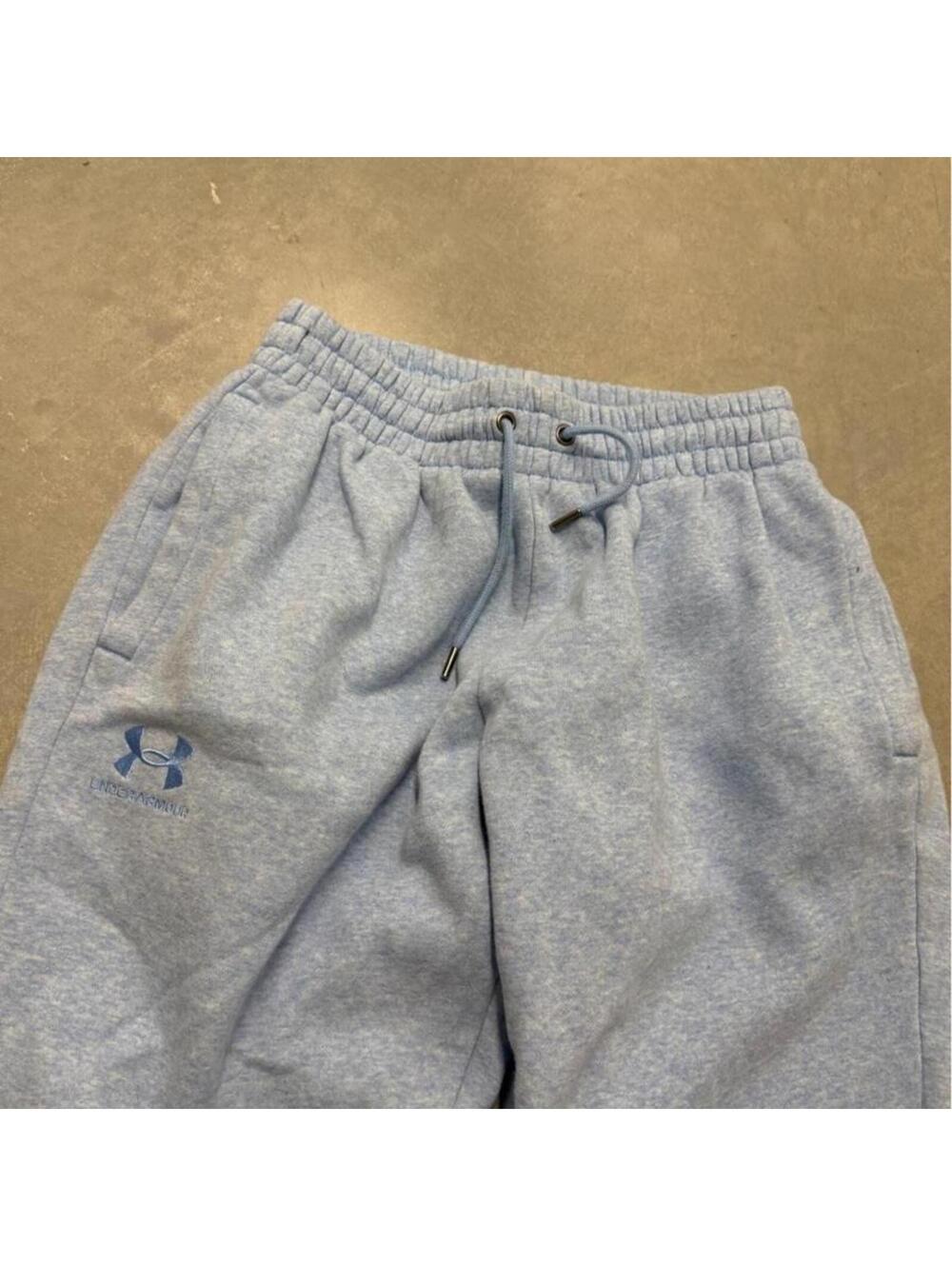 Under Armour Fleece Jogger Sweatpants Mens Small Light Blue Athletic Pants